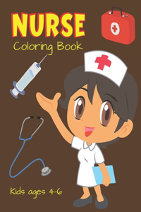 NURSE Coloring Book Kids ages 4-6
