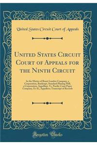 United States Circuit Court of Appeals for the Ninth Circuit: In the Matter of Routt Lumber Company, a Corporation, Bankrupt, Standard Planing Mill, a Corporation, Appellant, vs. Pacific Coast Paper Company, Et Al., Appellees; Transcript of Records