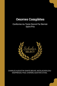 Oeuvres Complètes