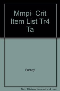 Mmpi- Crit Item List Tr4 Ta