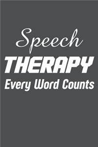 Speech Therapy Every Word Counts