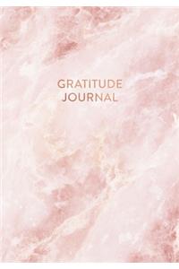 Gratitude Journal: Pink Quartz Marble - Daily Gratitude Journal for Women and Teen Girls (7 x 10 - 100 pages)