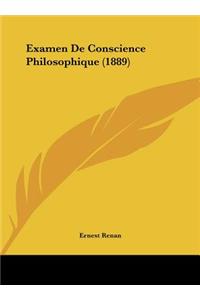Examen De Conscience Philosophique (1889)