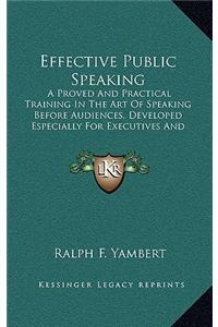 Effective Public Speaking