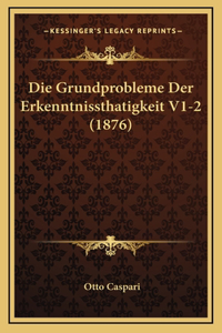 Die Grundprobleme Der Erkenntnissthatigkeit V1-2 (1876)