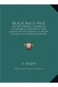 Black Ball's Vale