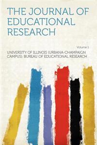 The Journal of Educational Research Volume 1