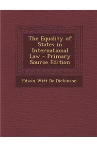 The Equality of States in International Law