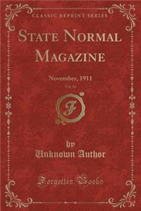 State Normal Magazine, Vol. 16