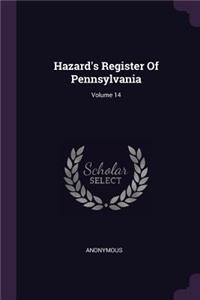 Hazard's Register Of Pennsylvania; Volume 14