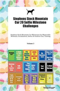 Stephens Stock Mountain Cur 20 Selfie Milestone Challenges Stephens Stock Mountain Cur Milestones for Memorable Moments, Socialization, Indoor & Outdoor Fun, Training Volume 3