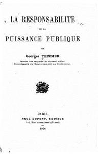 La responsabilité de la puissance publique