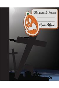 Primary Composition Book - Halloween Pumkin