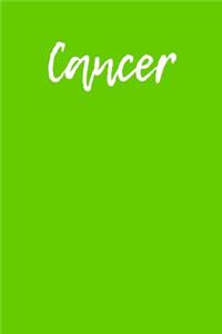 Cancer: Blank Lined Journal