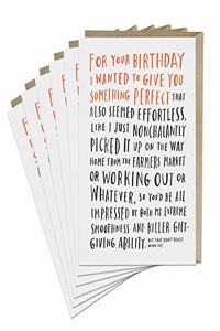 6-Pack Em & Friends Awkward Birthday Card