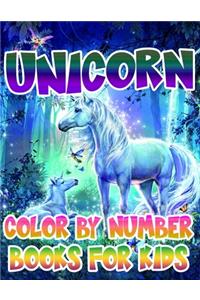 Unicorn Color By Number Books For Kids
