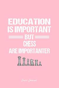 Chess Journal: Chess Piece Education Humor Sarcastic Funny Christmas Gift - Pink Dotted Dot Grid Bullet Notebook - Diary, Planner, Gratitude, Writing, Goal, Log Jo