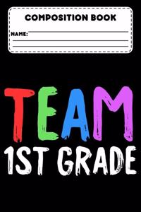 Composition Book Team 1st Grade