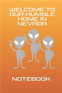 Funny Alien Storm Nevada Notebook