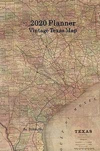 2020 Planner Vintage Texas Map