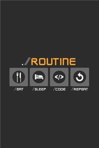 Eat Sleep Code Repeat Notebook