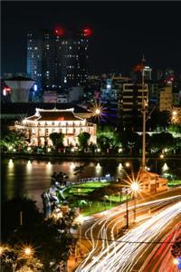 Lights at Night in Ho Chi Minh City, Vietnam Journal: Take Notes, Write Down Memories in this 150 Page Lined Journal