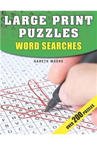 Large Print Puzzles: Word Searches