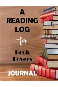A Reading Log for Book Lovers Journal