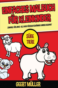 Einfaches Malbuch für Kleinkinder (Süße Tiere)