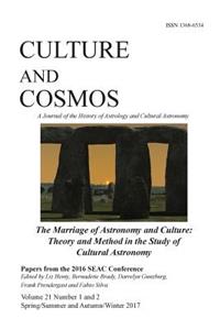 Culture and Cosmos Vol 21 1 and 2