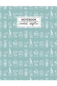 Cactus Style Notebook Journal