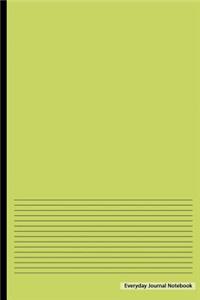 Everyday Journal Notebook - Lined Paper (Lime Cover)