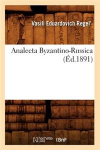 Analecta Byzantino-Russica (Éd.1891)