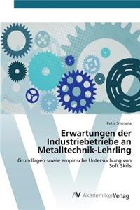 Erwartungen der Industriebetriebe an Metalltechnik-Lehrling