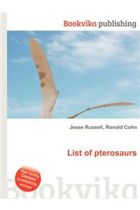 List of Pterosaurs