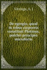 DE EGREGIO QUOD IN REBUS CORPOREIS CONS