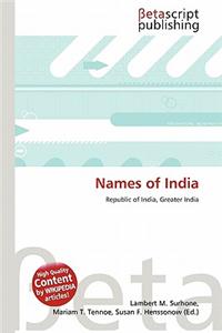 Names of India