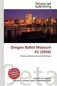 Oregon Ballot Measure 43 (2006)