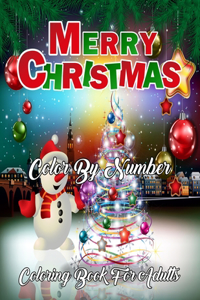 Merry Christmas Color By Number Coloring Book For Adults