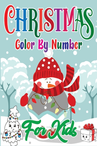 Christmas Color By Number For Kids
