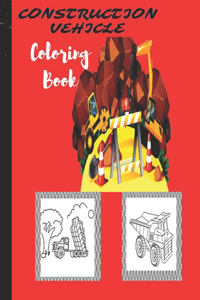 Construction Vehicles Coloring Book