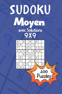 Sudoku 100 moyen avec solutions 9x9