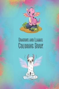 Dragons And Llamas Coloring Book