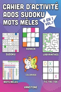 Cahier d'activité ados sudoku mots mêles