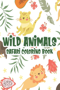 Wild Animals Safari Coloring Book