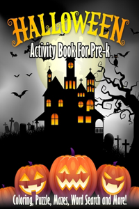 Halloween Activity Book For Pre-k