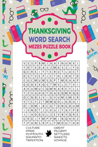 Thanksgiving Word Search Mezes Puzzle Book