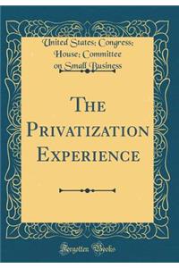 The Privatization Experience (Classic Reprint)