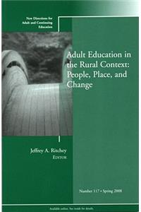 Adult Education in the Rural Context: People, Place, and Change