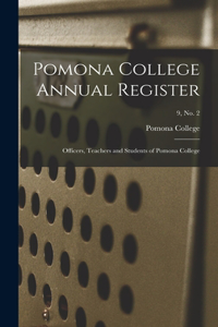 Pomona College Annual Register